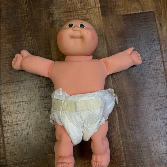 CABBAGE PATCH KIDS PREEMIE Xavier Roberts baby doll vintage 1982 blue oufit GUC - Picture 4 of 16